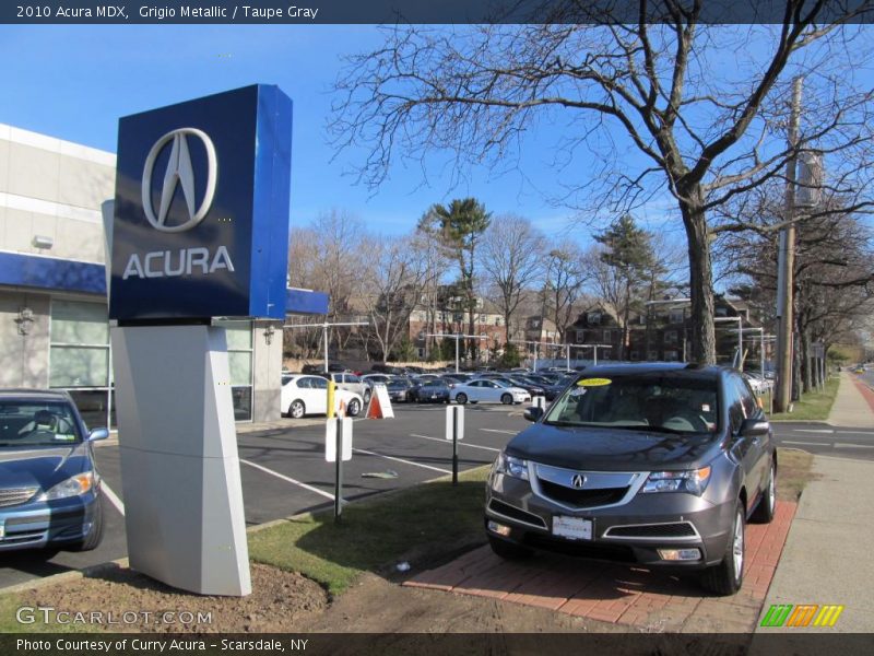 Grigio Metallic / Taupe Gray 2010 Acura MDX