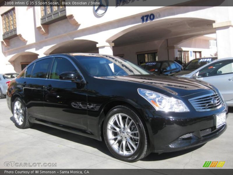 Black Obsidian / Stone 2008 Infiniti G 35 S Sport Sedan