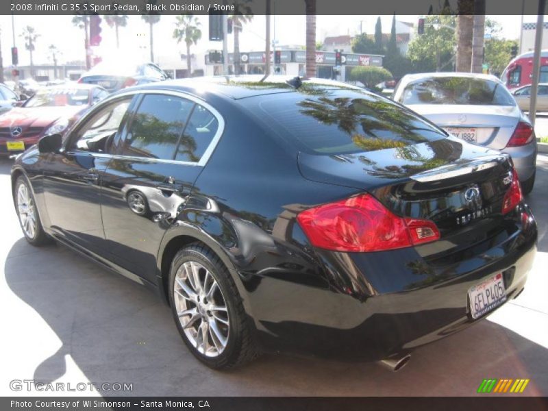 Black Obsidian / Stone 2008 Infiniti G 35 S Sport Sedan