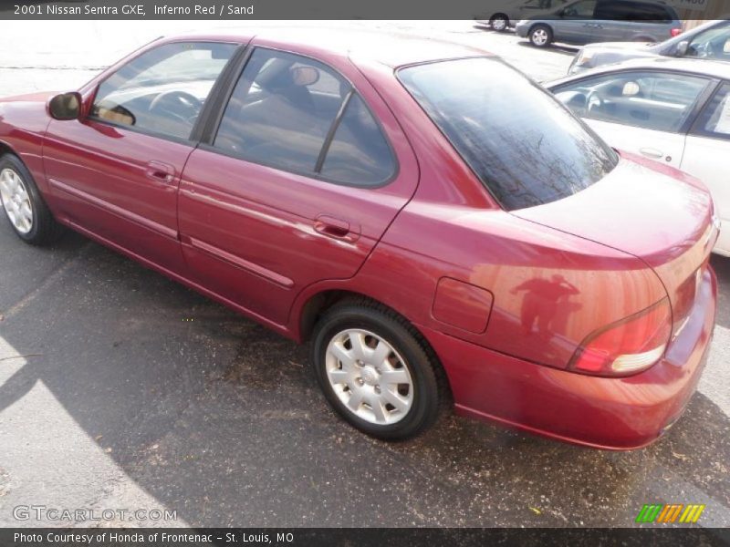 Inferno Red / Sand 2001 Nissan Sentra GXE