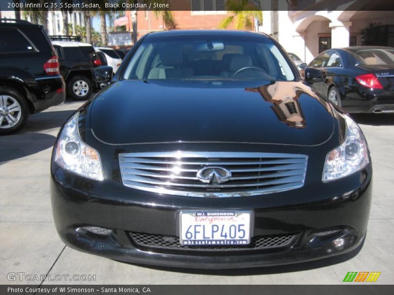 Black Obsidian / Stone 2008 Infiniti G 35 S Sport Sedan