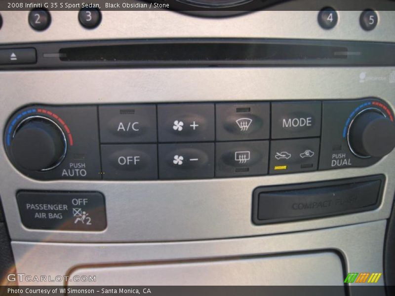 Black Obsidian / Stone 2008 Infiniti G 35 S Sport Sedan