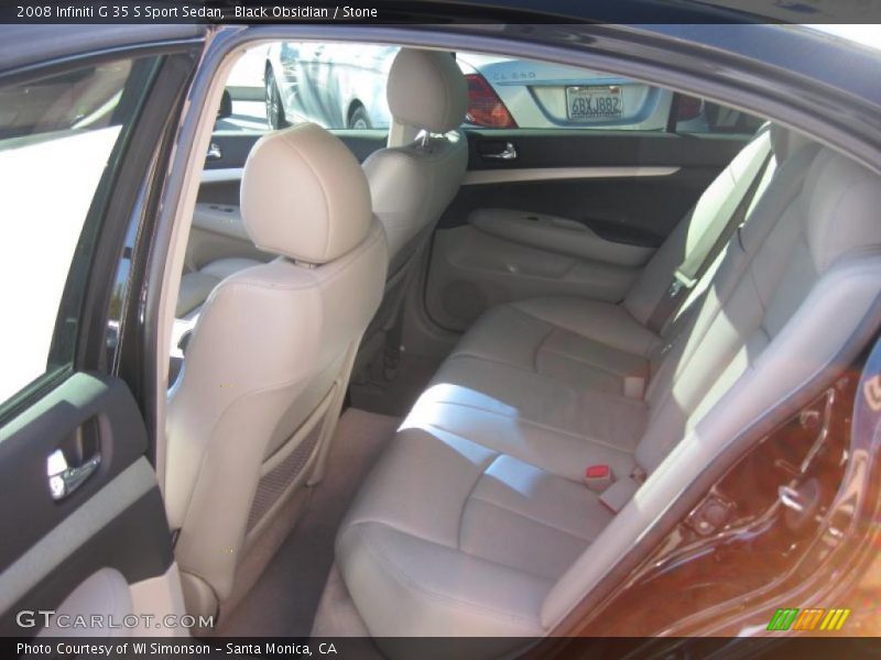 Black Obsidian / Stone 2008 Infiniti G 35 S Sport Sedan