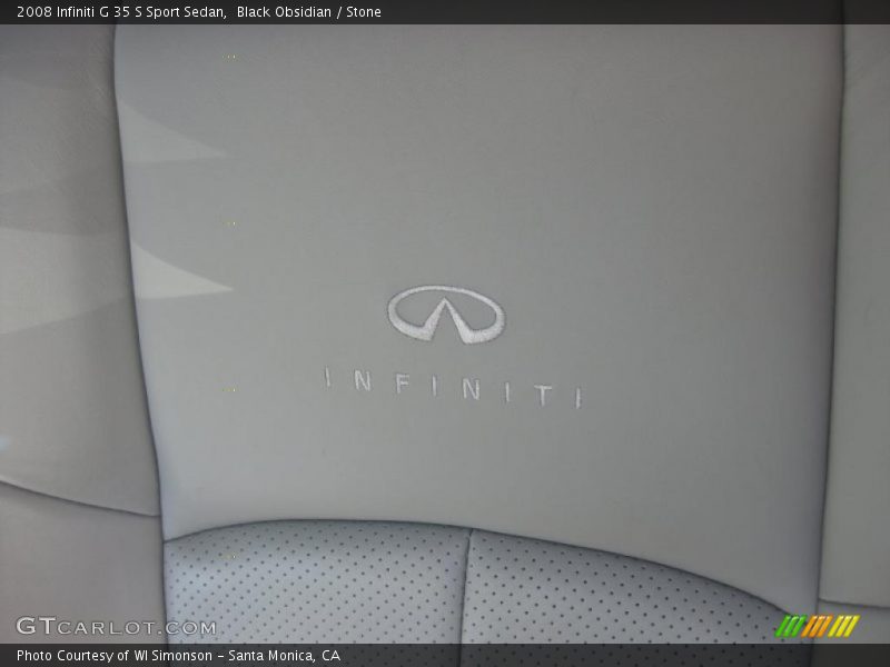 Black Obsidian / Stone 2008 Infiniti G 35 S Sport Sedan