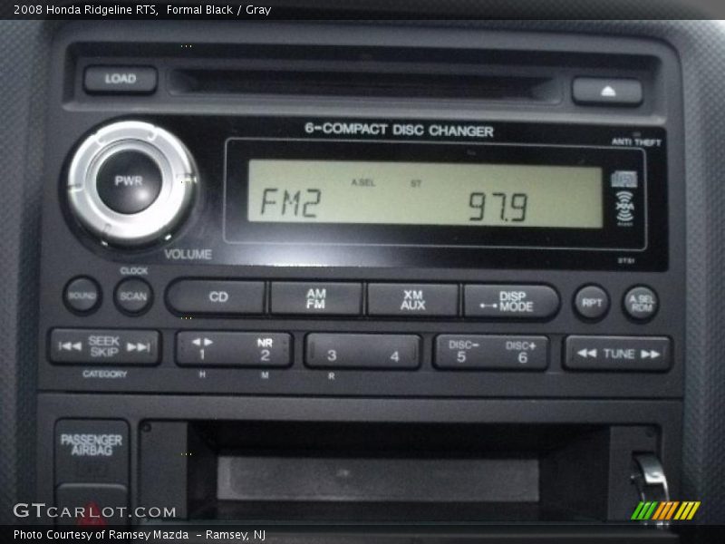 Formal Black / Gray 2008 Honda Ridgeline RTS