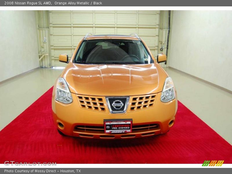 Orange Alloy Metallic / Black 2008 Nissan Rogue SL AWD