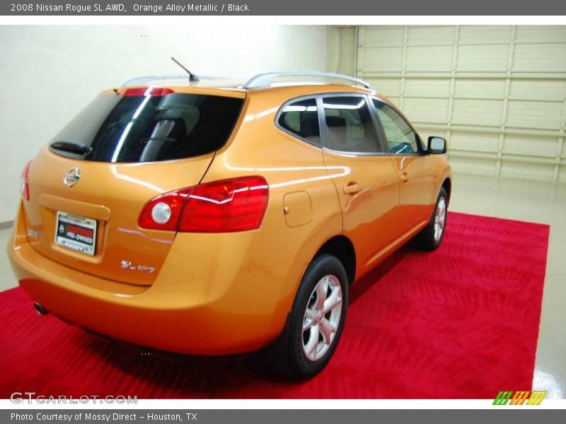 Orange Alloy Metallic / Black 2008 Nissan Rogue SL AWD