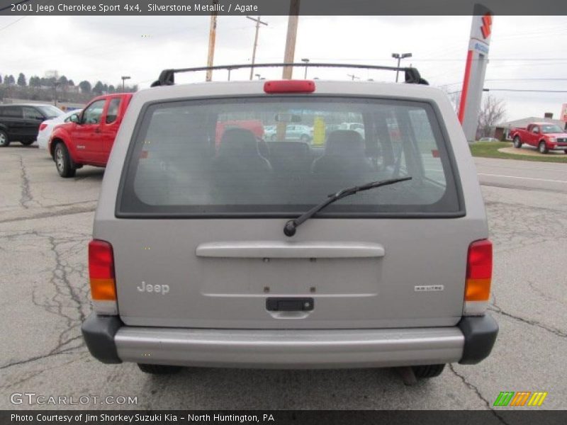 Silverstone Metallic / Agate 2001 Jeep Cherokee Sport 4x4