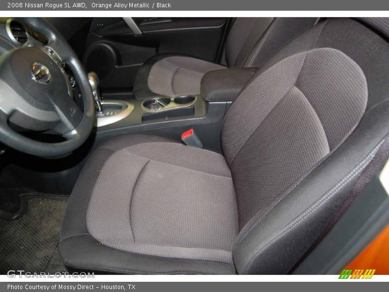 Orange Alloy Metallic / Black 2008 Nissan Rogue SL AWD