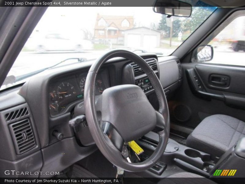 Silverstone Metallic / Agate 2001 Jeep Cherokee Sport 4x4