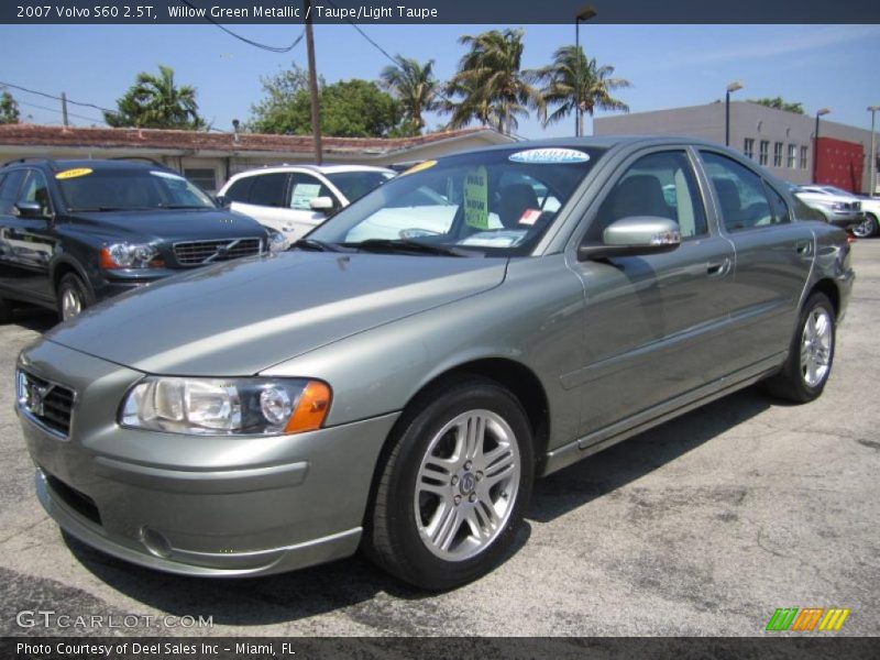 Willow Green Metallic / Taupe/Light Taupe 2007 Volvo S60 2.5T