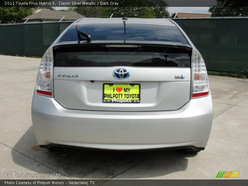 Classic Silver Metallic / Dark Gray 2011 Toyota Prius Hybrid V