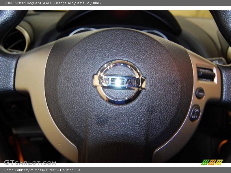 Orange Alloy Metallic / Black 2008 Nissan Rogue SL AWD