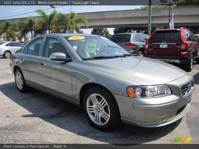 Willow Green Metallic / Taupe/Light Taupe 2007 Volvo S60 2.5T