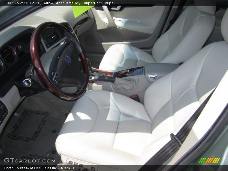 Willow Green Metallic / Taupe/Light Taupe 2007 Volvo S60 2.5T