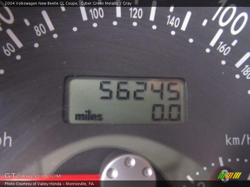 Cyber Green Metallic / Gray 2004 Volkswagen New Beetle GL Coupe