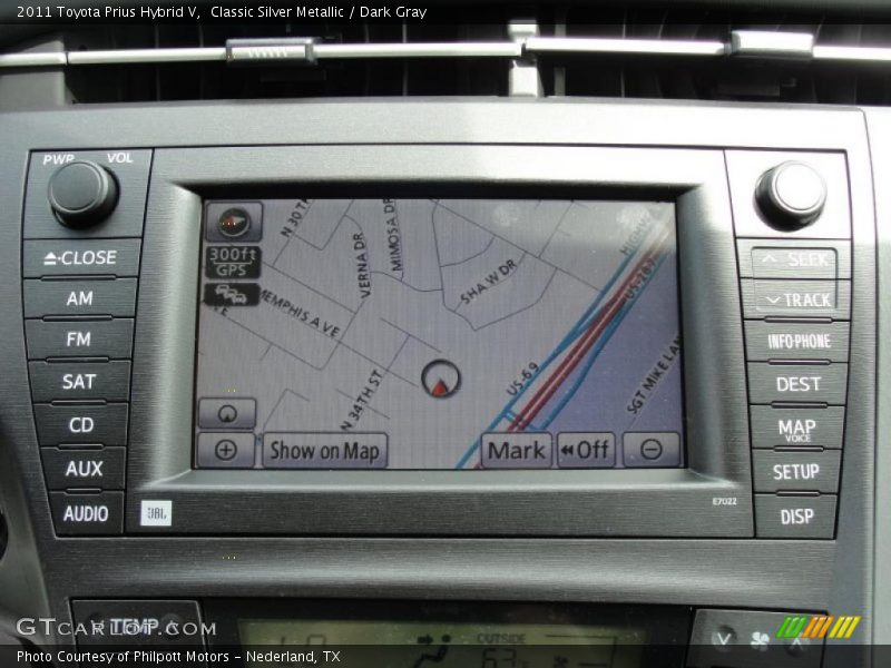 Navigation of 2011 Prius Hybrid V