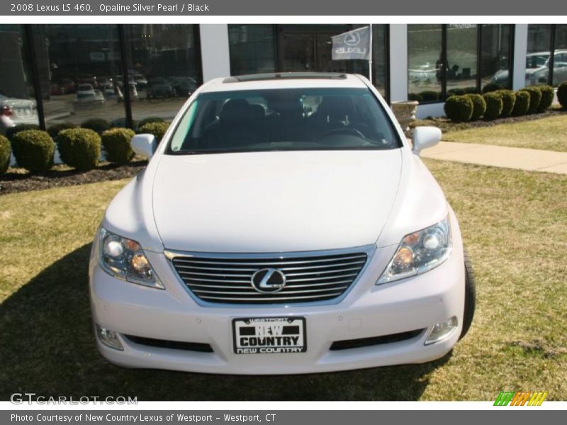 Opaline Silver Pearl / Black 2008 Lexus LS 460