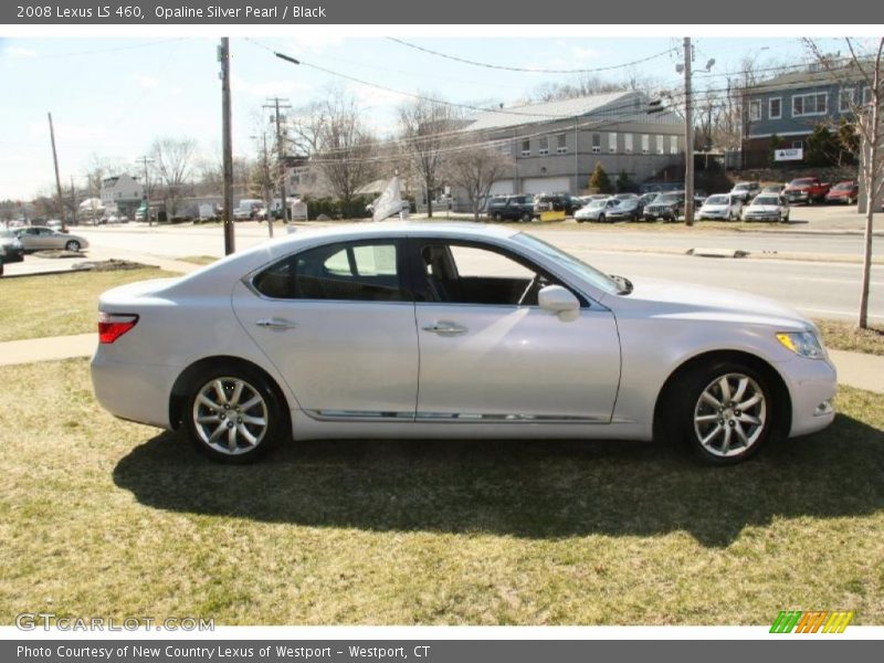 Opaline Silver Pearl / Black 2008 Lexus LS 460