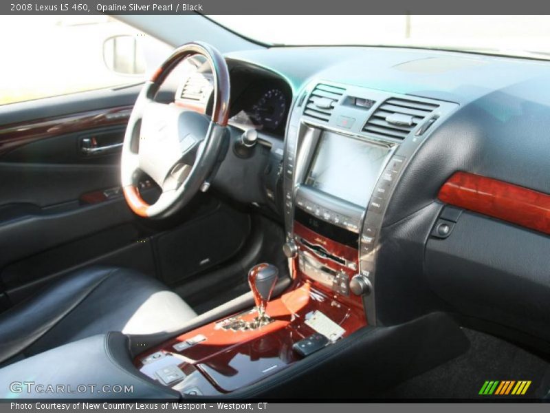Opaline Silver Pearl / Black 2008 Lexus LS 460