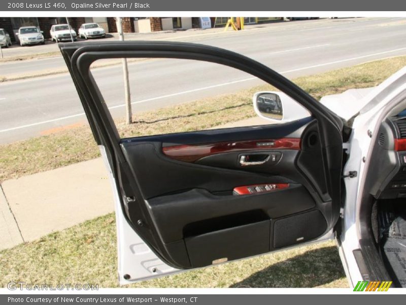 Opaline Silver Pearl / Black 2008 Lexus LS 460