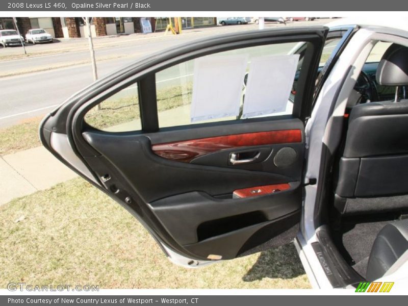 Opaline Silver Pearl / Black 2008 Lexus LS 460