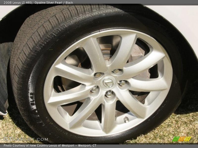 Opaline Silver Pearl / Black 2008 Lexus LS 460