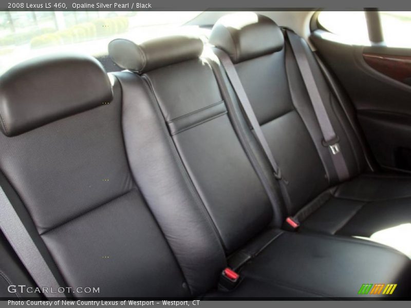 Opaline Silver Pearl / Black 2008 Lexus LS 460