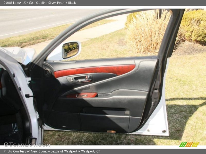 Opaline Silver Pearl / Black 2008 Lexus LS 460