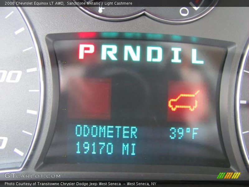 Sandstone Metallic / Light Cashmere 2008 Chevrolet Equinox LT AWD