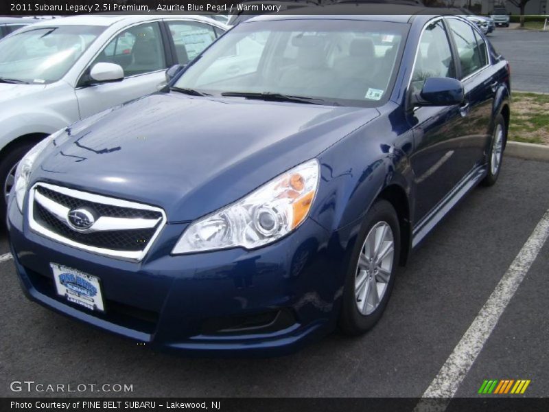 Azurite Blue Pearl / Warm Ivory 2011 Subaru Legacy 2.5i Premium