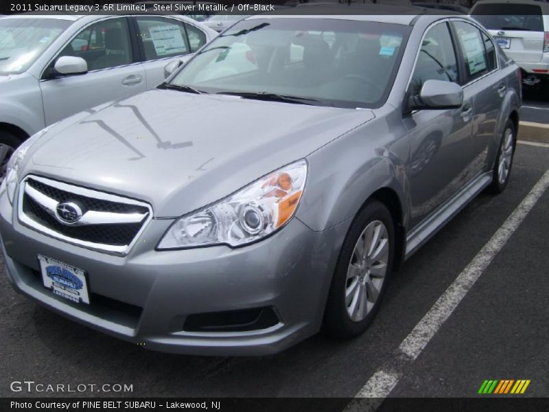 Steel Silver Metallic / Off-Black 2011 Subaru Legacy 3.6R Limited