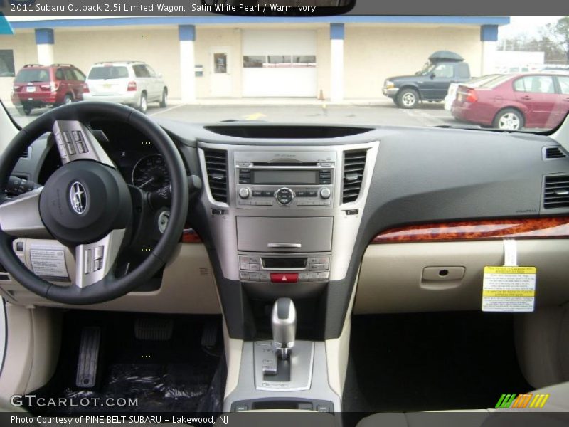 Satin White Pearl / Warm Ivory 2011 Subaru Outback 2.5i Limited Wagon