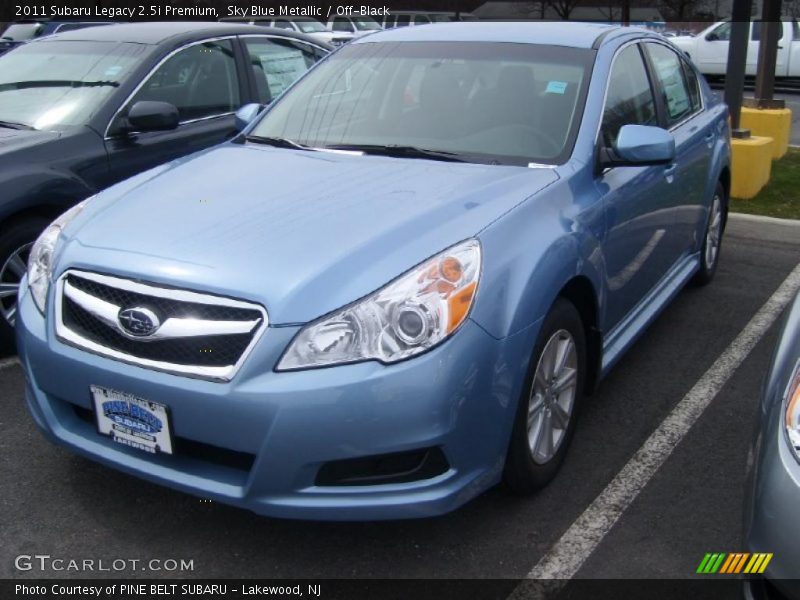 Sky Blue Metallic / Off-Black 2011 Subaru Legacy 2.5i Premium