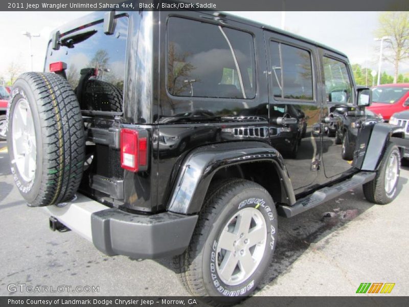 Black / Black/Dark Saddle 2011 Jeep Wrangler Unlimited Sahara 4x4