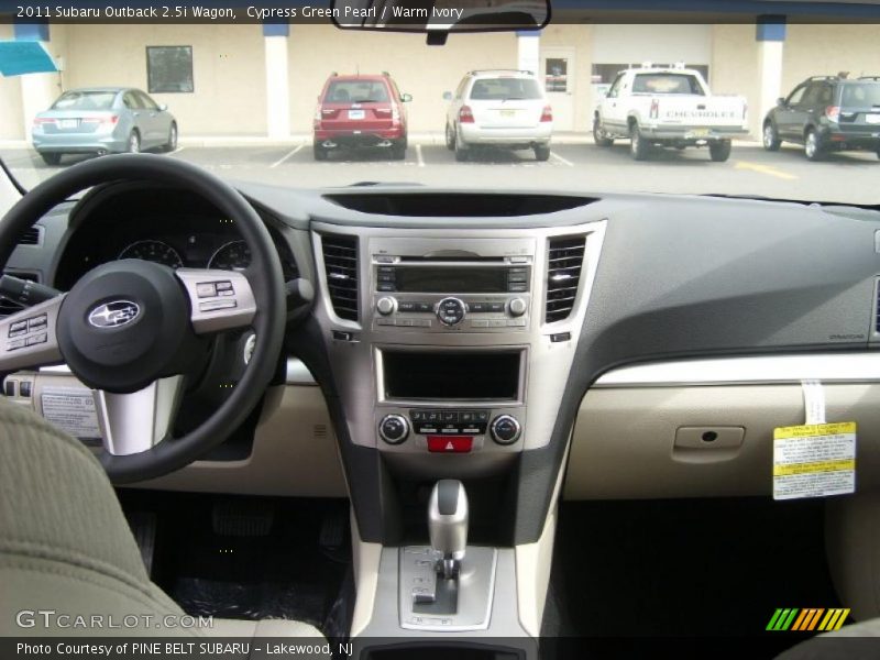 Dashboard of 2011 Outback 2.5i Wagon