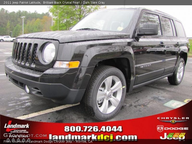 Brilliant Black Crystal Pearl / Dark Slate Gray 2011 Jeep Patriot Latitude