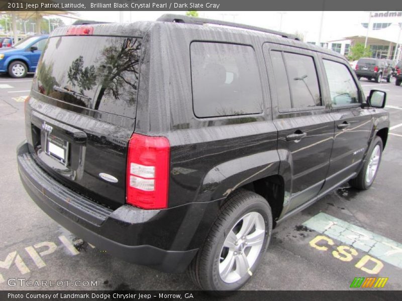 Brilliant Black Crystal Pearl / Dark Slate Gray 2011 Jeep Patriot Latitude