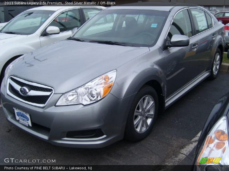 Steel Silver Metallic / Off-Black 2011 Subaru Legacy 2.5i Premium