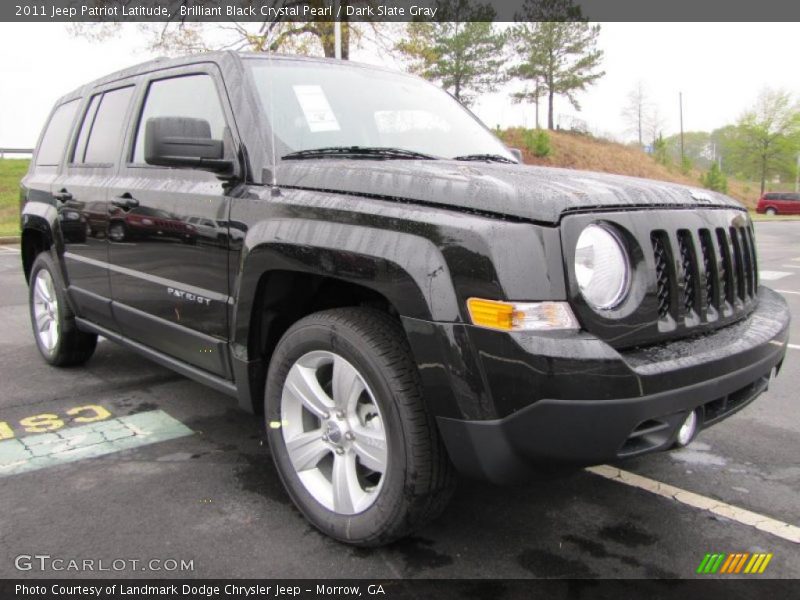 Brilliant Black Crystal Pearl / Dark Slate Gray 2011 Jeep Patriot Latitude