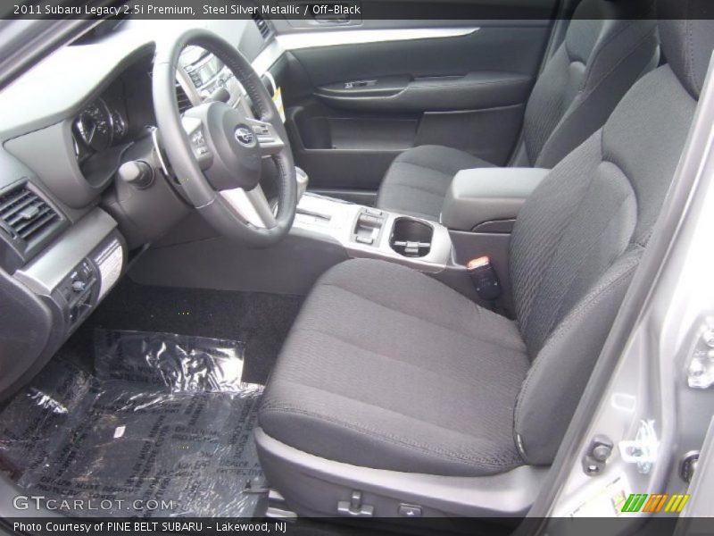 Steel Silver Metallic / Off-Black 2011 Subaru Legacy 2.5i Premium