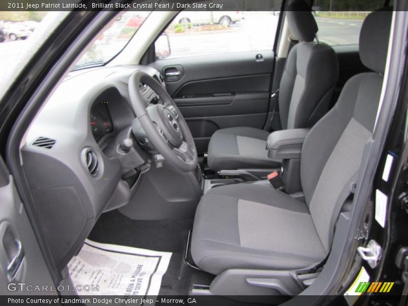 Brilliant Black Crystal Pearl / Dark Slate Gray 2011 Jeep Patriot Latitude