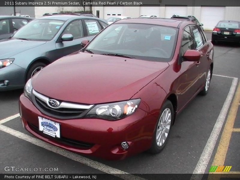 Camellia Red Pearl / Carbon Black 2011 Subaru Impreza 2.5i Premium Sedan