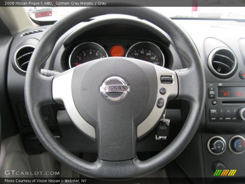 Gotham Gray Metallic / Gray 2008 Nissan Rogue S AWD