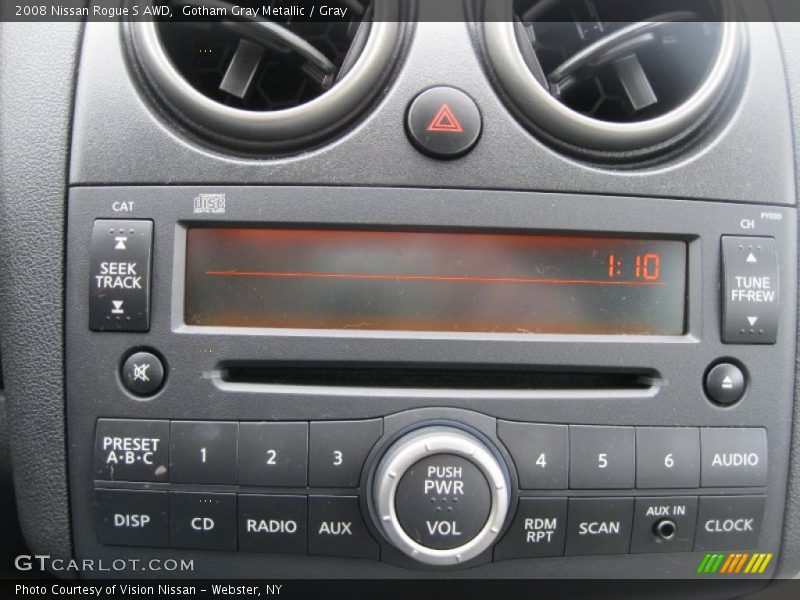 Gotham Gray Metallic / Gray 2008 Nissan Rogue S AWD