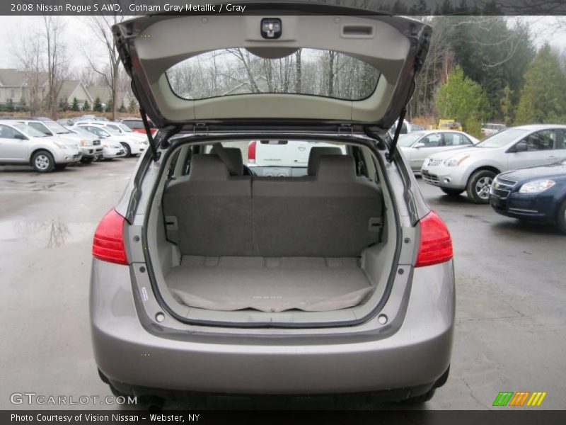 Gotham Gray Metallic / Gray 2008 Nissan Rogue S AWD