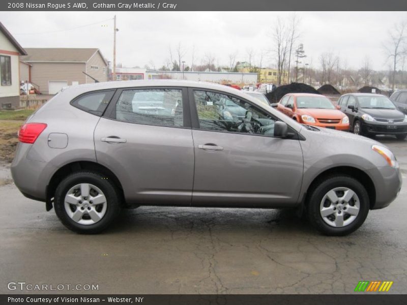 Gotham Gray Metallic / Gray 2008 Nissan Rogue S AWD