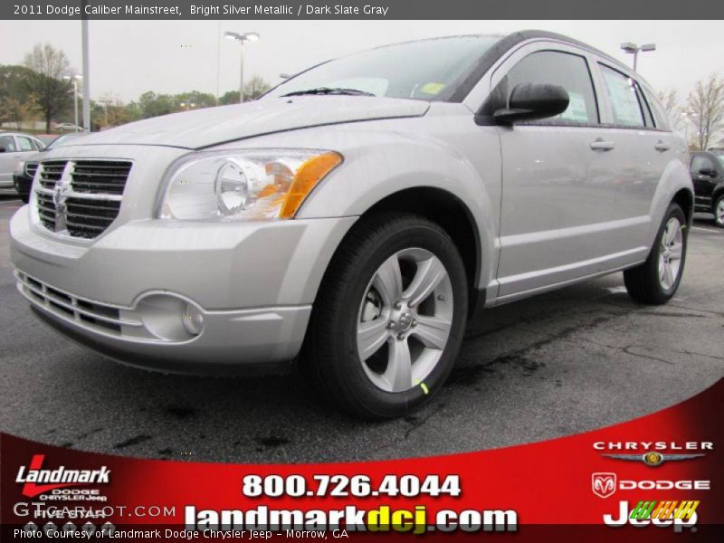 Bright Silver Metallic / Dark Slate Gray 2011 Dodge Caliber Mainstreet