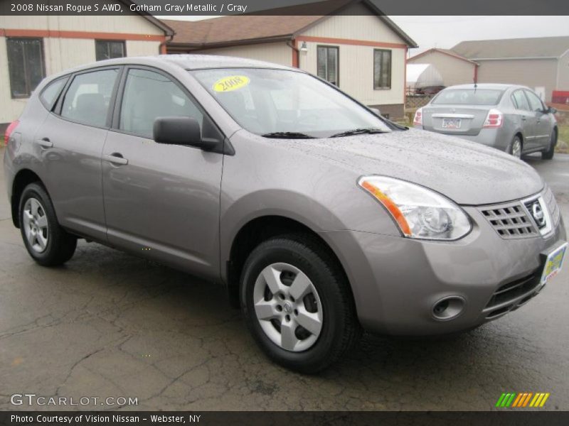 Gotham Gray Metallic / Gray 2008 Nissan Rogue S AWD