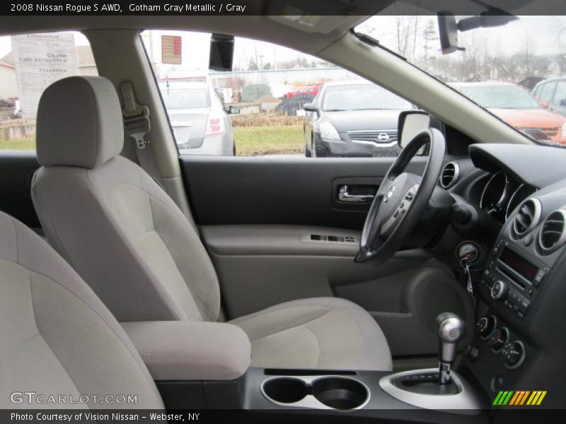 Gotham Gray Metallic / Gray 2008 Nissan Rogue S AWD